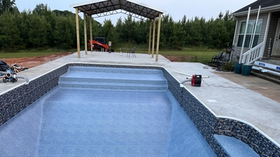 New Pool with Pole Barn Photo